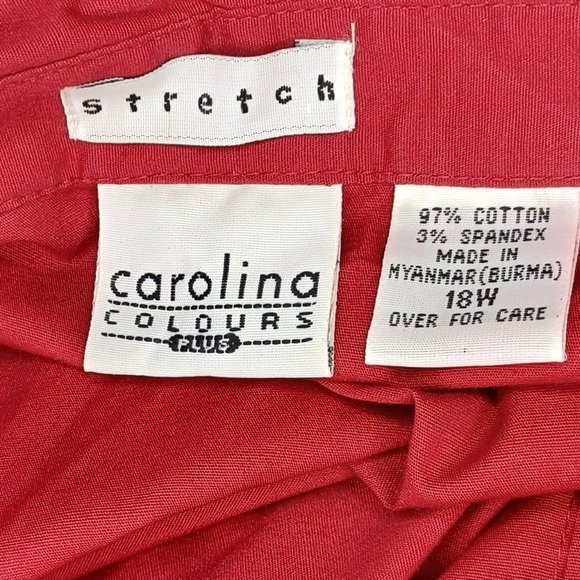 Cato Carolina Colours Button Down Top Size 18W - Picture 3 of 3